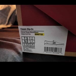 Vans | Shoes | Size 9 Black Velvet Rose 